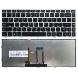 LENOVO b40-30 Keyboard کیبورد لپ تاپ آی بی ام لنوو با بک لایت و فریم نقره ای